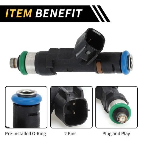Ford Ranger 2006-2010 - 4 Holes, Black Fuel Injector Nozzle