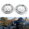 Harley Electra Street Tri Glide Chrome Rear Speaker Accent Trim Covers