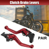 Yamaha FZ6 Fazer Red Pair Motorcycle Brake Clutch Levers CNC (2004–2010)