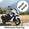 Motorcycle 2 x Rear Footpeg Titanium Tone 90 Degree