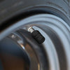 Car Motorcycle Bike Wheel 4 Pcs Black Aluminum Tire Valve Caps