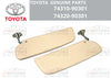 Toyota BJ40 FJ40 FJ45 FJ55 Land Cruiser 2 x Sun Shade Visor R&L (1969–79)