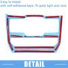 Jeep Wrangler JL JLU (2018-2022) Blue Car Window Control Panel Trim Cover