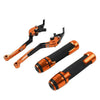 Speed Triple 1050 Orange Extendable Brake Clutch Levers Grips Set (2005-2015)