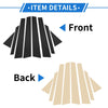 Hyundai Elantra 8 Pcs Black Door Pillar Window Trim (2007-2010)
