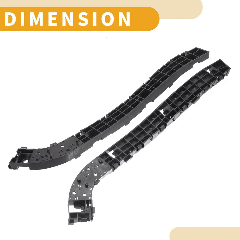 Honda CR-V (2007-2011) Black Rear Bumper Support Bracket 1 Pair