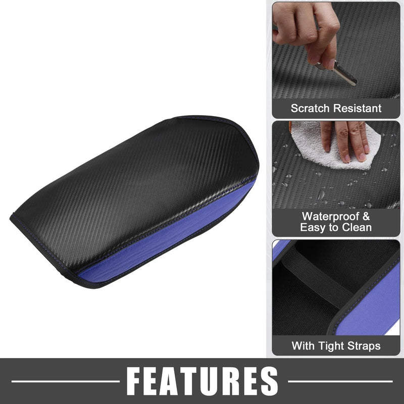 Mitsubishi Outlander Carbon Fiber Black Blue Center Console Cover