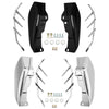 Harley Touring Trike Chrome/Black Mid-Frame Air Deflector Trim (2009-2023)