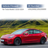 Tesla Model 3 Gloss Black Left Right Mirror Cover Caps (2018-2024)