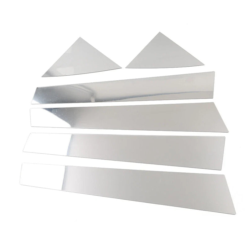 Kia Forte K3 6 x Silver Pillar Post Window Cover Trim (2009-2012)