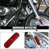 Universal Motorcycle Reflector / 100x30 / Safety Spoke Red