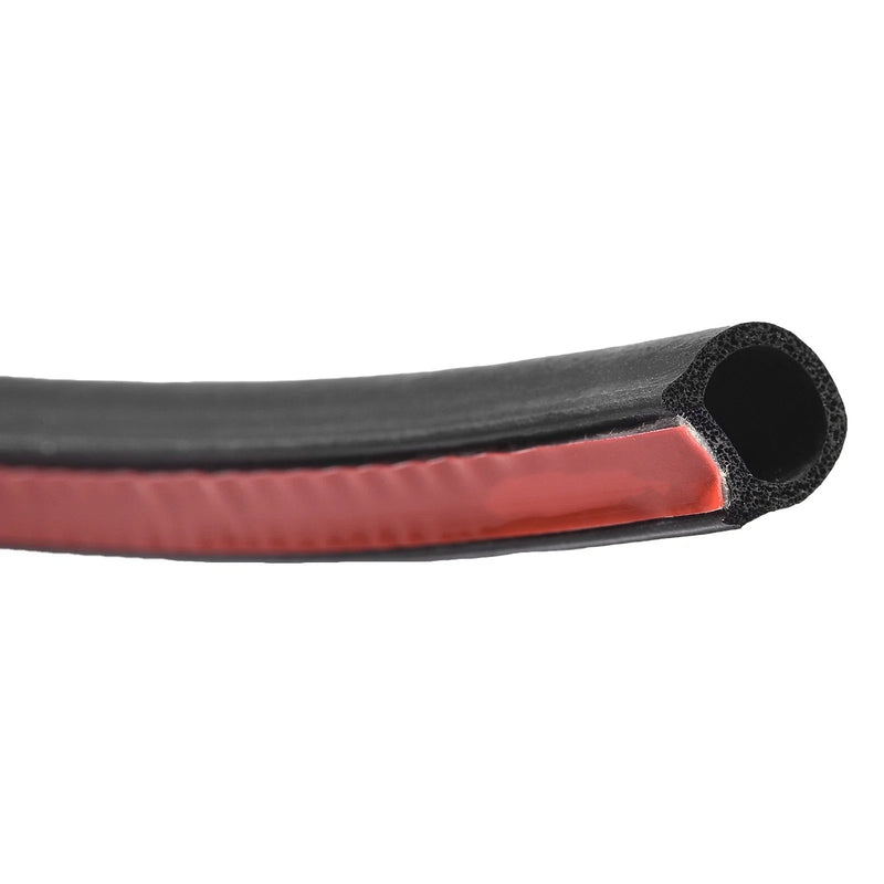 D-Shape Seal Strip Trim Front Rear Windshield Sunroof Weatherstrip Rubber