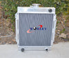Datsun 1200 120Y B110 3 Row Alloy Radiator + Blue Hose (1970-1976)