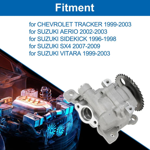 CHEVROLET TRACKER Engine Oil Pump (1999 - 2003)