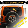 Jeep Wrangler JL JLU Rear Window Wiper Arm Blades Covers (2018-2024)
