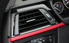 BMW F30 F31 F34 F35 (2012-2019) Gloss Black Red Air Vent Outlet Panel Frame