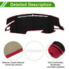 Honda Civic Type R FK7 FK8 FC1 (2017-2024) Black Red Dashboard Cover Mat
