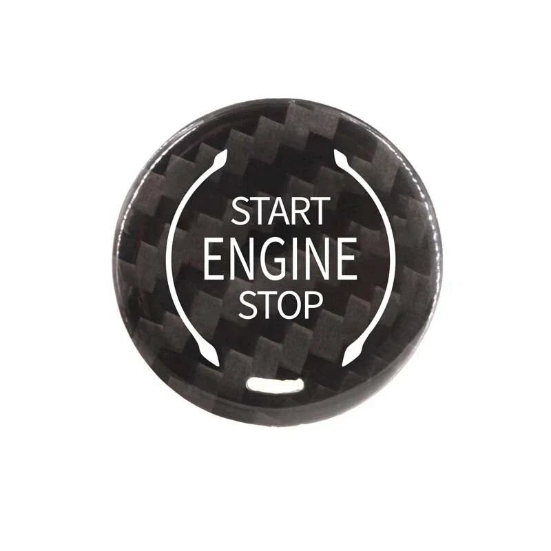 Cadillac CT5 XT4 XT6 Carbon Fiber Engine Start Push Buttons Cover Trim Fit