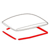 Roof Rubber Seal Molding Trim Front Rear Fits 1976-1980 Toyota Land Cruiser FJ45