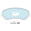 Nissan QASHQAI J11 2.0L Front 4WD Disc Brake Pad Set (2014-2020)