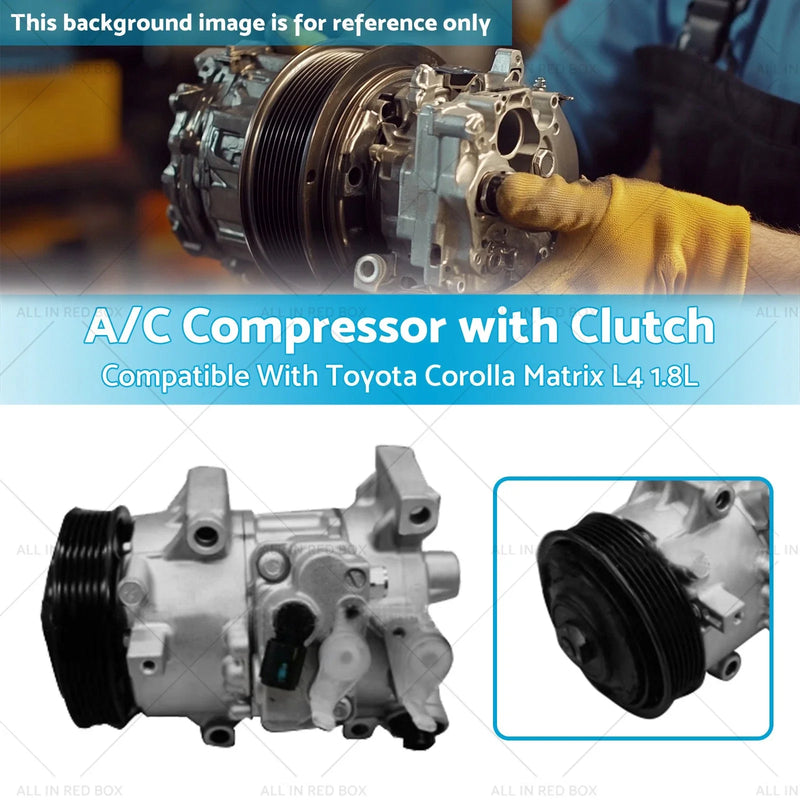 Toyota Corolla 1.8L A/C Compressor with Clutch (2011-2014)
