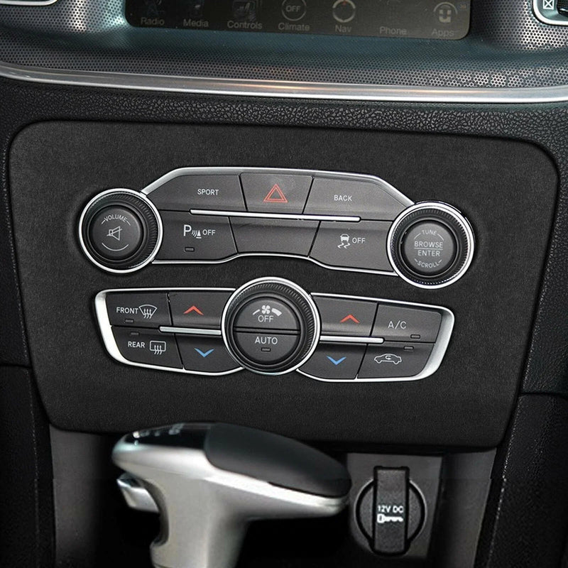Dodge Charger 1x Black Leather A/C Panel Cover (2016-2023)