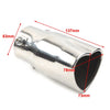 Car Stainless Steel Heart Shaped Exhaust Tail Muffler Tip