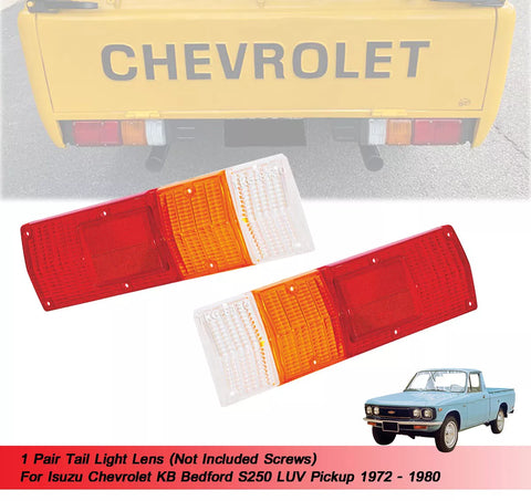 Isuzu Chevrolet KB Bedford LUV 2 x Tail Light Lens (1972-1980)