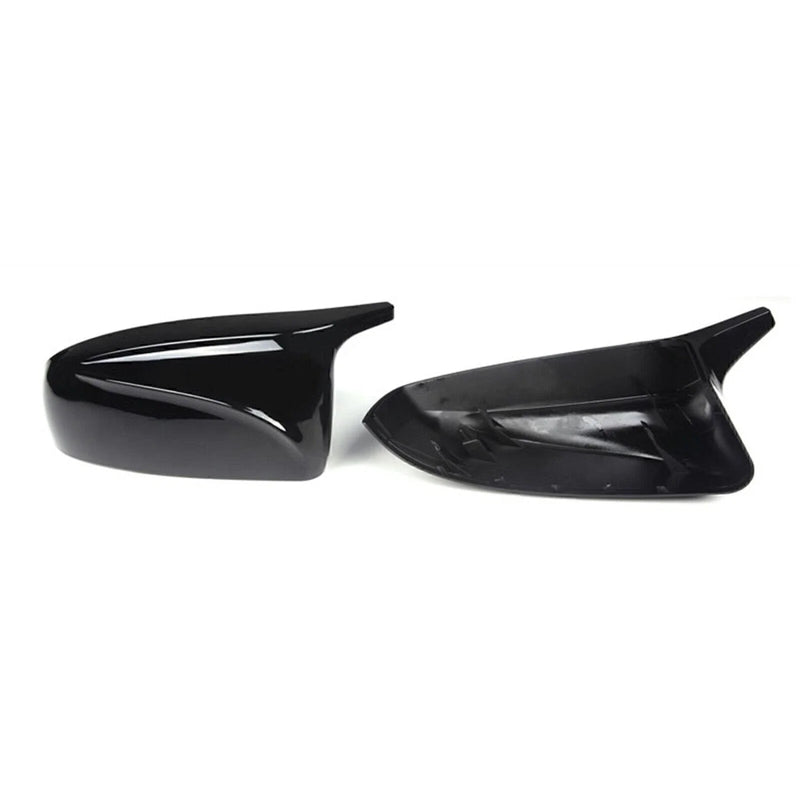 BMW E70 E71 X5 X6 2 x Black Rear Side Mirror Covers (2007-2013)