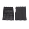 BMW X5 X6 2 x Rear Cup Holder Roller Blind Covers Black (2007-2014)