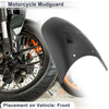 Motorcycle Motorcycle Fender Front Splash Guard 1 Set Black 03 22x11cm