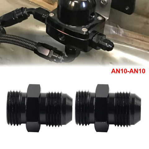 Make & Model 2 x Black Aluminum AN10 Flare to 10AN ORB Male Fitting Adapter