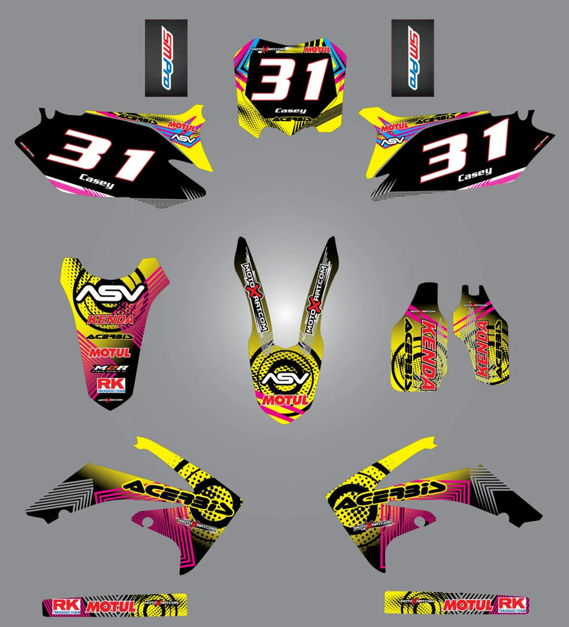 Honda CRF 450 Neon Style Full Sticker Kit (2009-2012)
