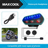 Motorbike Wireless Motorcycle Helmet Headset Intercom Bluetooth 5.0