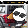 Jeep Wrangler JL JLU Carbon Fiber Tail Light Cover Trim (2018-2023)