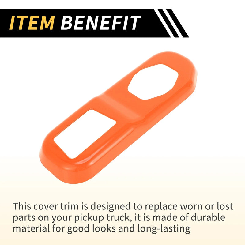 Jeep Wrangler JL JLU (2018-2024) - ABS Orange Rear Trunk Lock Panel Cover Trim