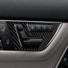 Mercedes C Class W204 2 x Carbon Fiber Interior Door Panel Decor (2007-2013)