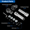 Honda, Suzuki, Kawasaki - 1 Pair Universal Rear Footrest