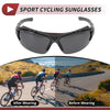 Motorcycle Riding Goggles Deep Gray Lens Black Gray Frame UV400