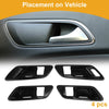 Toyota Crown Carbon Fiber Black Interior Door Handle Bowl Cover Trim (23-24)