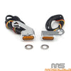 Harley Dyna Motorcycle Front LED Mini CNC Turn Signal Lights
