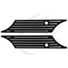 Harley Touring Road Glide Black/Chrome Hard Saddlebags Latch Covers (93-13)