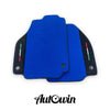 Ferrari 488 Spider Alcantara Leather Blue Floor Mats (2015-2020)