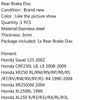 Honda CRF230L CRM250 XR250R XR400R Rear Stainless Brake Disc Rotor (2003-2019)