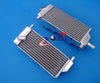 Honda CR250 CR250R Aluminum Radiator + BLACK Hoses (1992-1996)