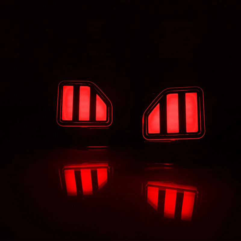 Jeep Wrangler JL Rear Bumper Reflector Tail Fog Lights Lamps (2018–2023)