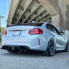 BMW 2 Series F87 M2 Rear Bumper Diffuser Lip w/ Square Lights (16-22)