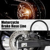 Motorcycle Hydraulic Brake Line Oil Pipe Black 1 Set Brake Hose 50cm