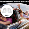 Lexus Sedan 2021-2023 Chrome Silver 6 Pcs Car Pillar Window Trim