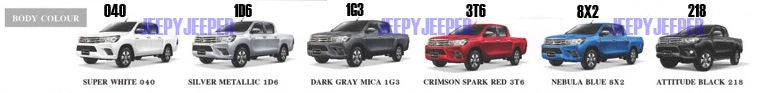 Toyota Hilux Widebody SR SR5 Workmate 3" Slim Fender Flares (2018-2020)